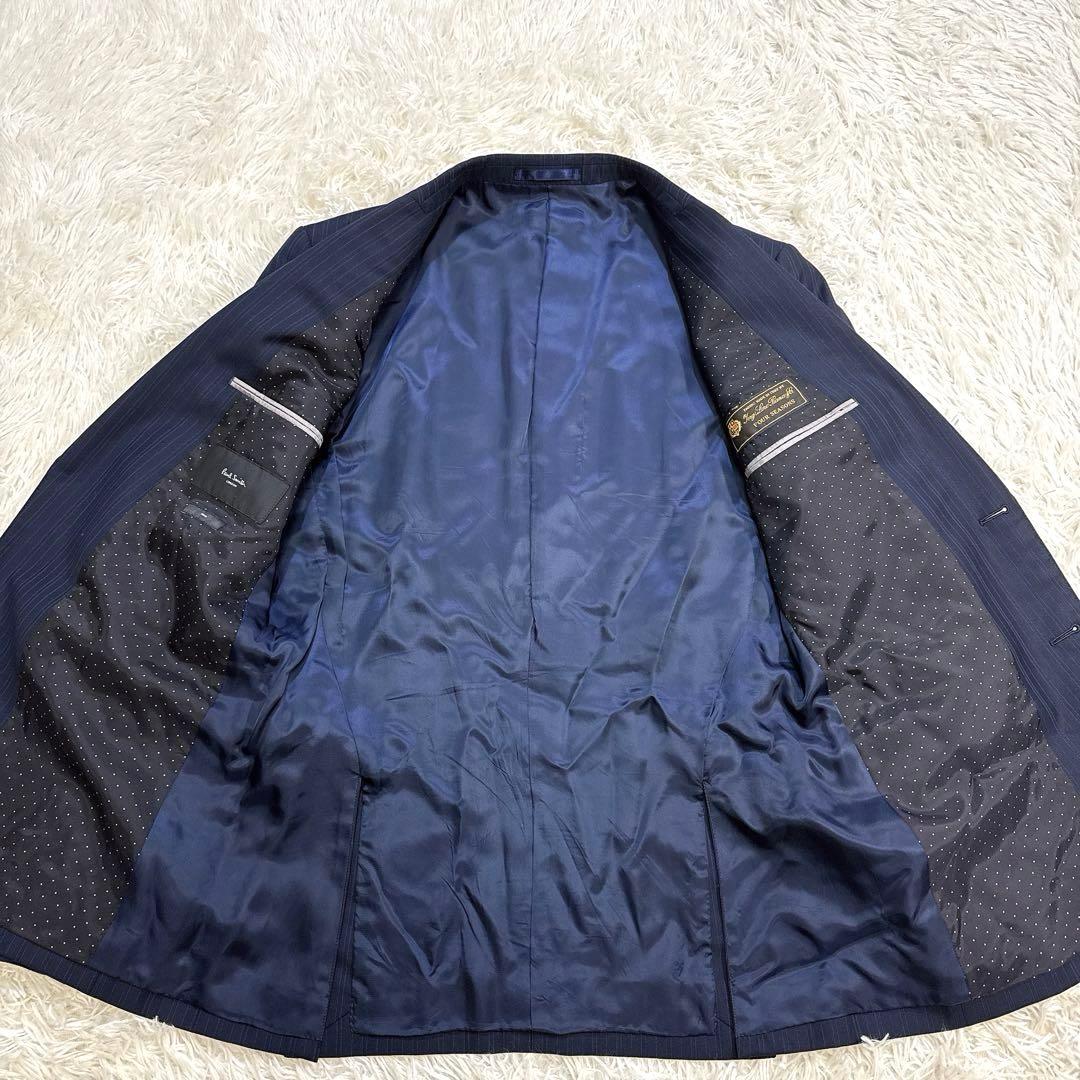 【極美品】Paul Smith スーツ ロロピアーナ ストライプ ドット XL
