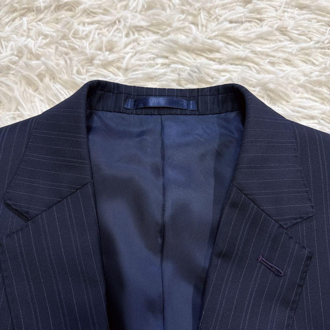 【極美品】Paul Smith スーツ ロロピアーナ ストライプ ドット XL