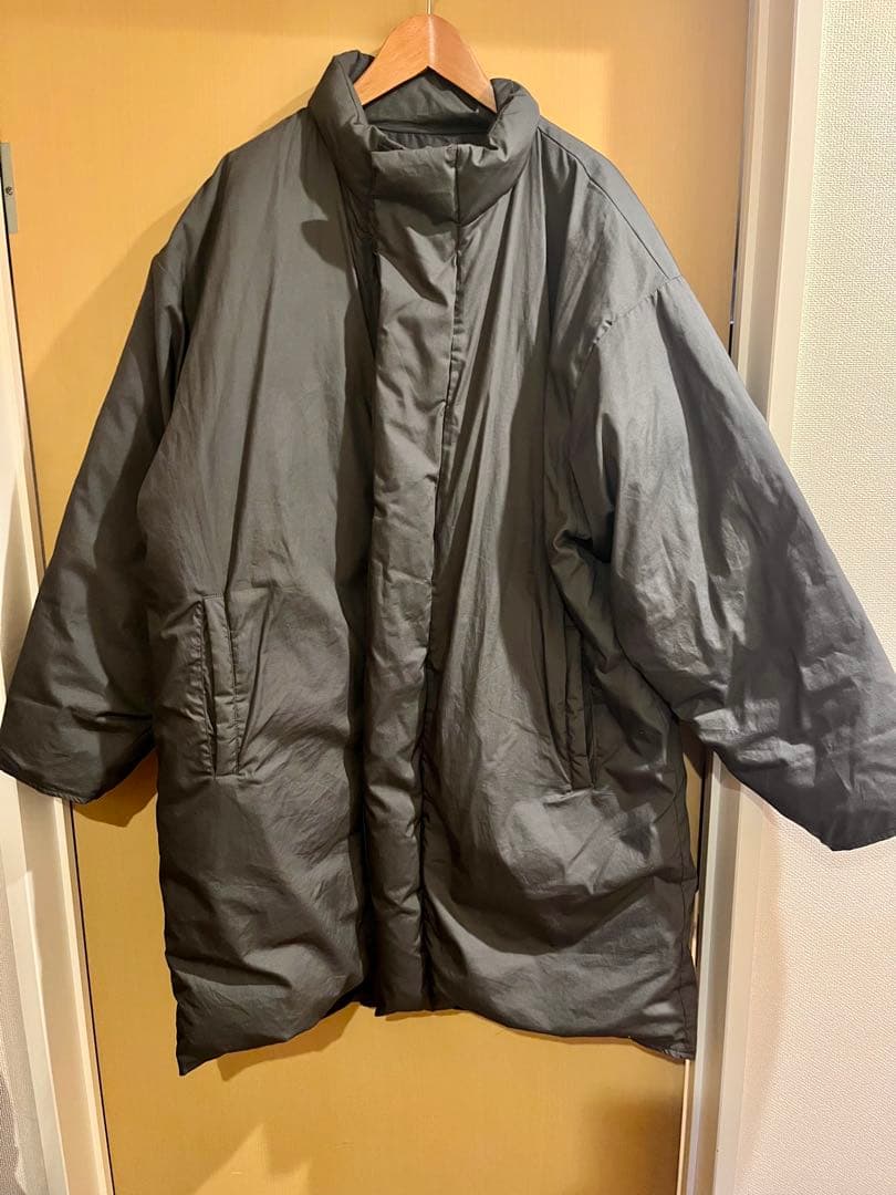 MUJI LABO ムジラボ 高密度織撥水ダウンコート ダークグレー　S-M