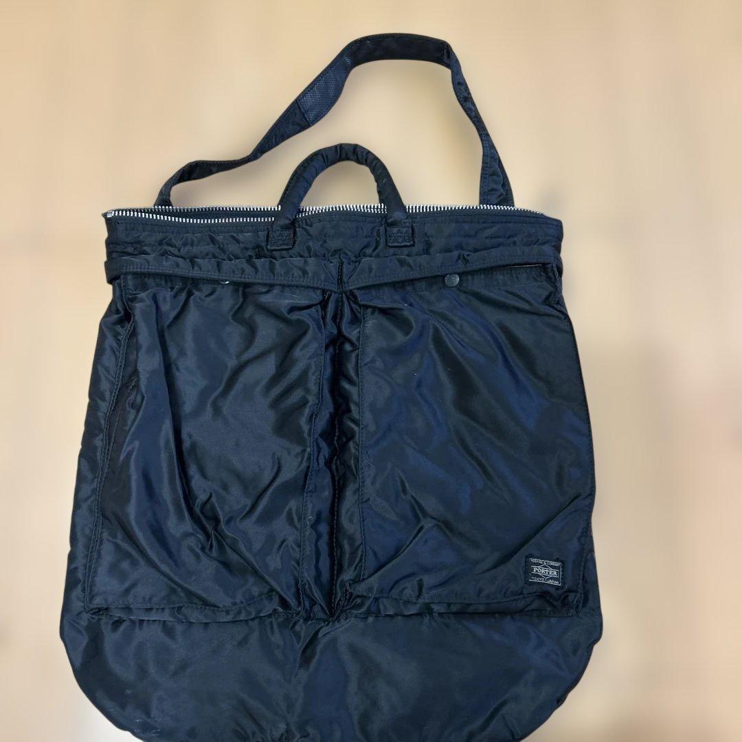 PORTER ブラック　ナイロンショルダーバッグ