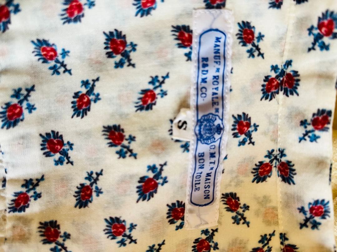 オールドマンズテーラー キャンディフラワーロングシャツ