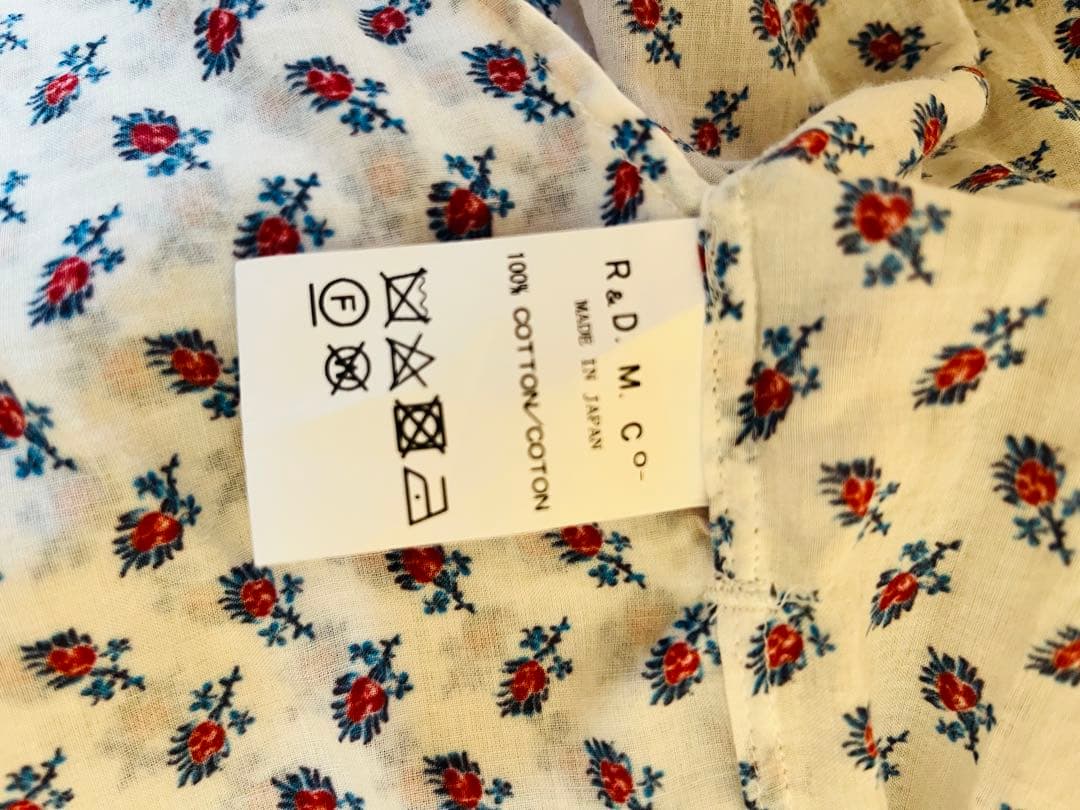 オールドマンズテーラー キャンディフラワーロングシャツ