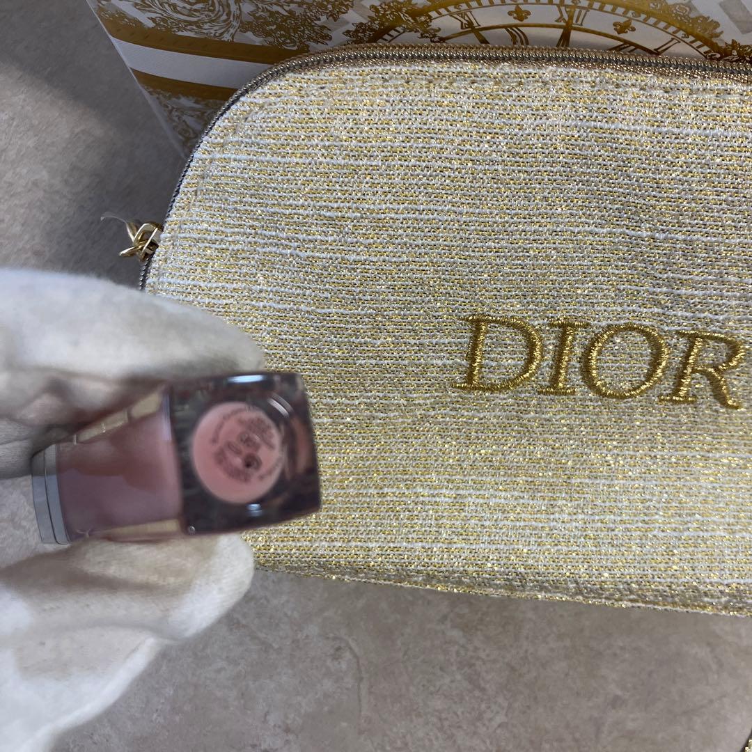 【新品ディオールノベルティ】リップ&セラム&ポーチセット2024➕巾着付き