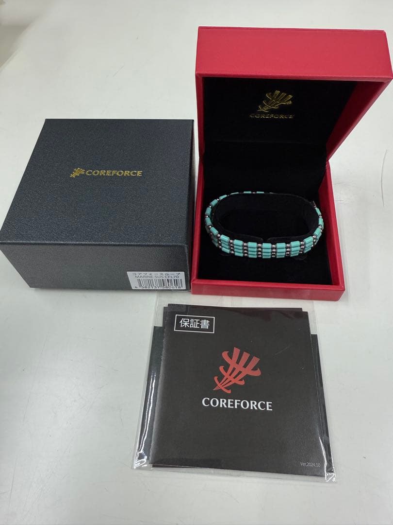 m*i様 新品未使用　COREFORCE ターコイズブルーブレスレット