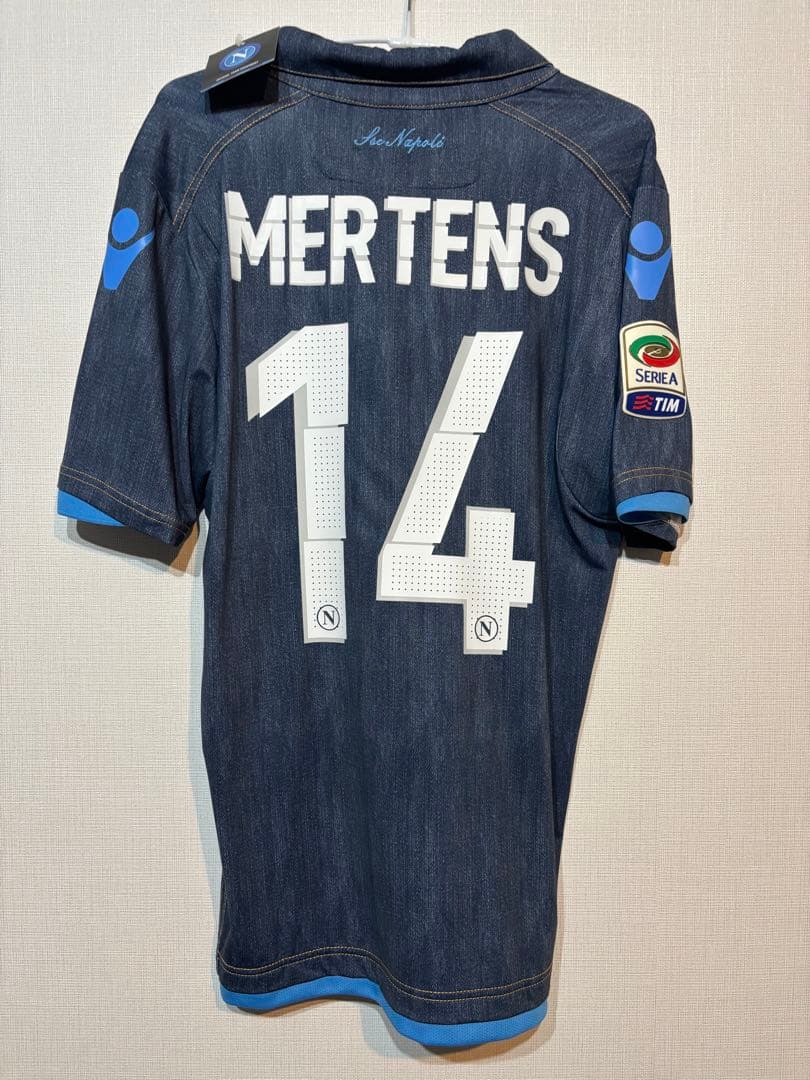 【新品タグ付き】 14-15 ナポリ メルテンス アウェイユニフォーム