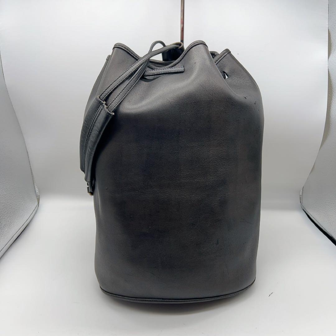 オールドコーチ　ワンショルダーバッグ　西口修平着用　巾着　レザー　USA製　黒