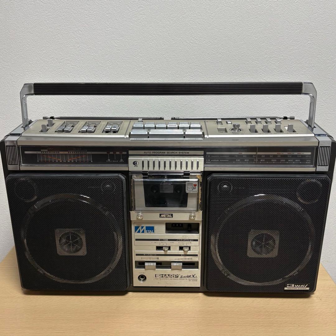 SHARP シャープ ラジカセ GF-508SB 通電確認済み