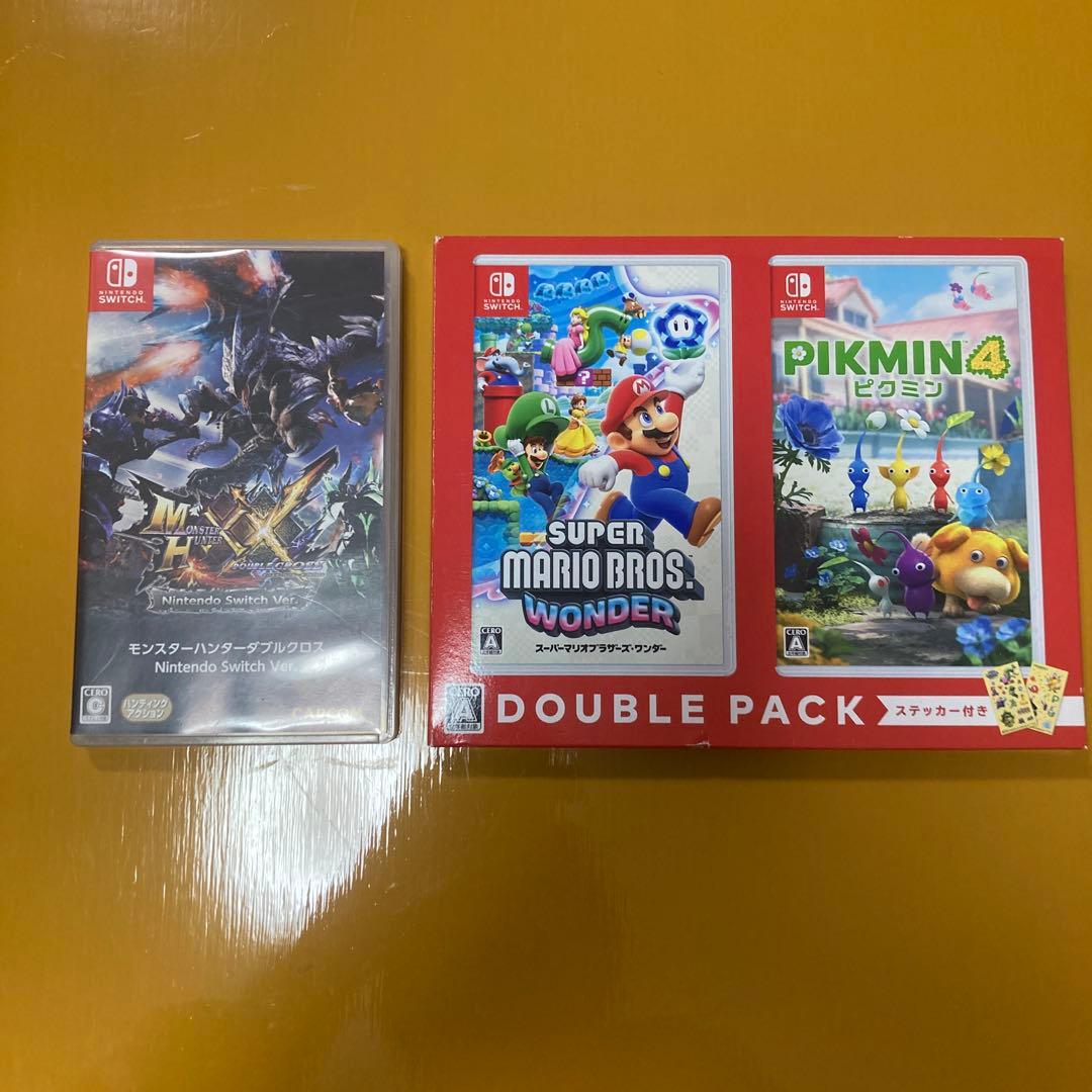 スーパーマリオブラザーズ ワンダー & ピクミン4 ダブルパック　モンハン