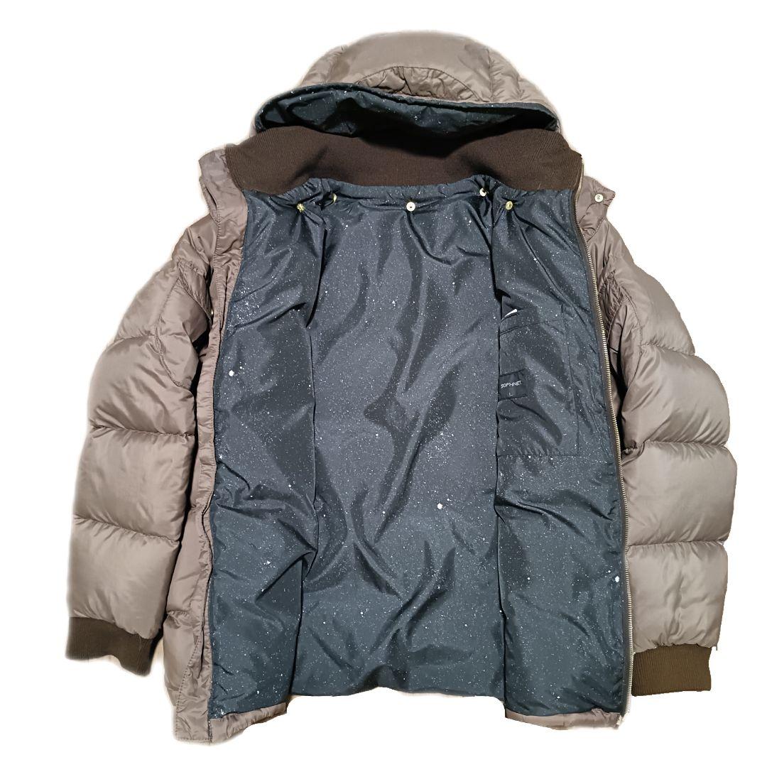 値下げ可☆未使用級 ソフネット SOPHNET. ダウン L　ブラウン