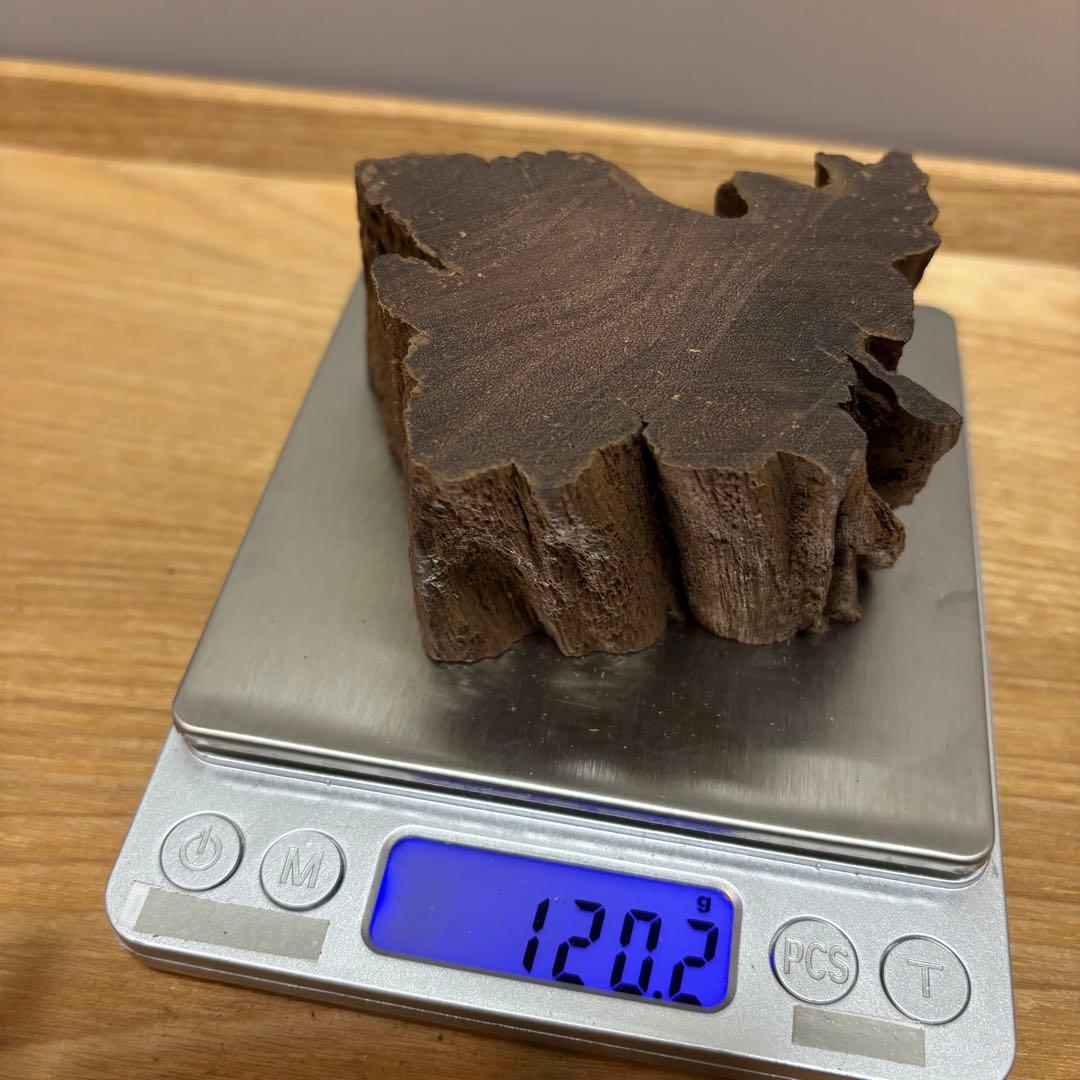 古代天然香木　沈香原木120.2g 茶道具タニシャム沈香伽羅聞香 香道具ベトナム