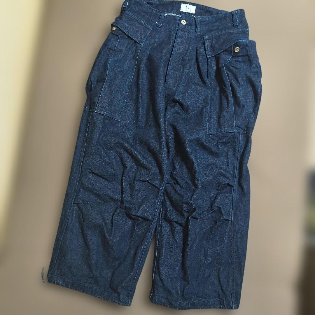 HERILL　15oz DENIM CARGO PANTS
