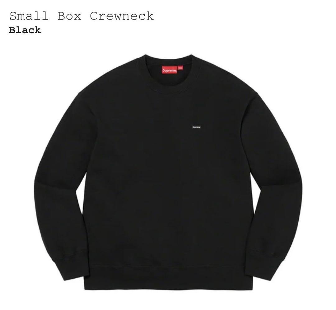 Supreme Small Box Crewneck ブラック24fw
