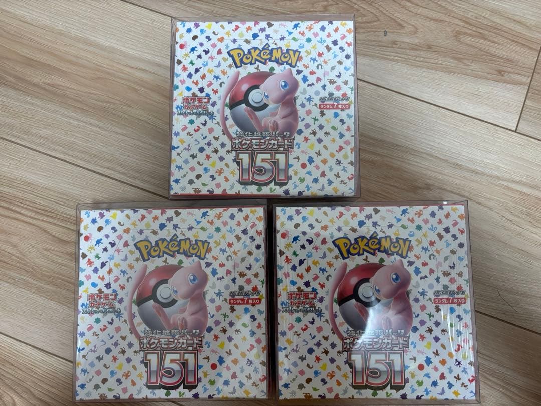 ポケモンカード151 シュリンク付き 3BOX
