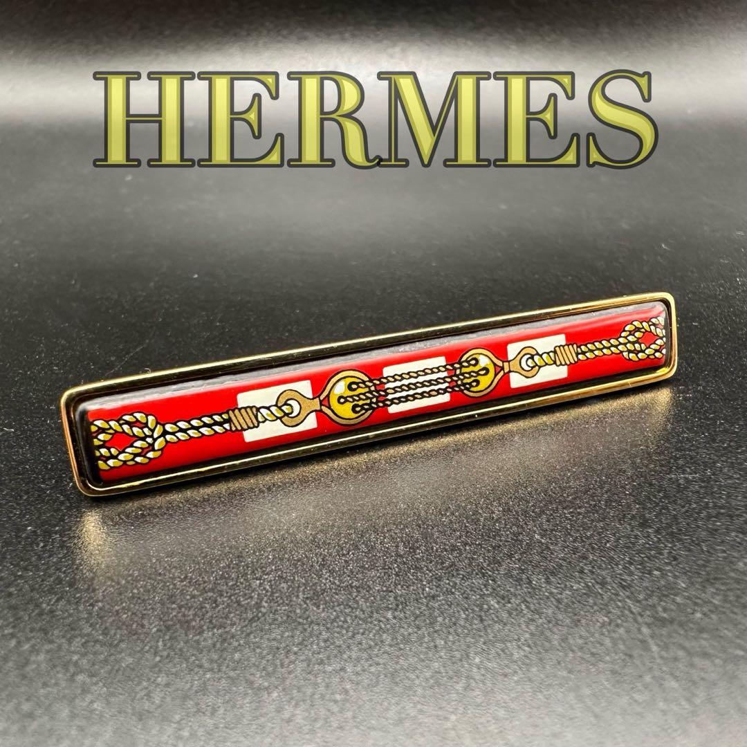 極美品✨　エルメス　HERMES　ネクタイピン　タイピン　エマイユ　1559