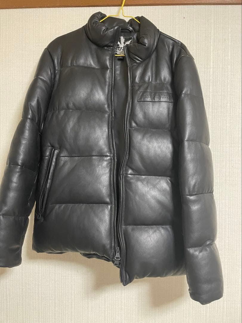 ナイトレイドnitraid レザーダウンジャケット！