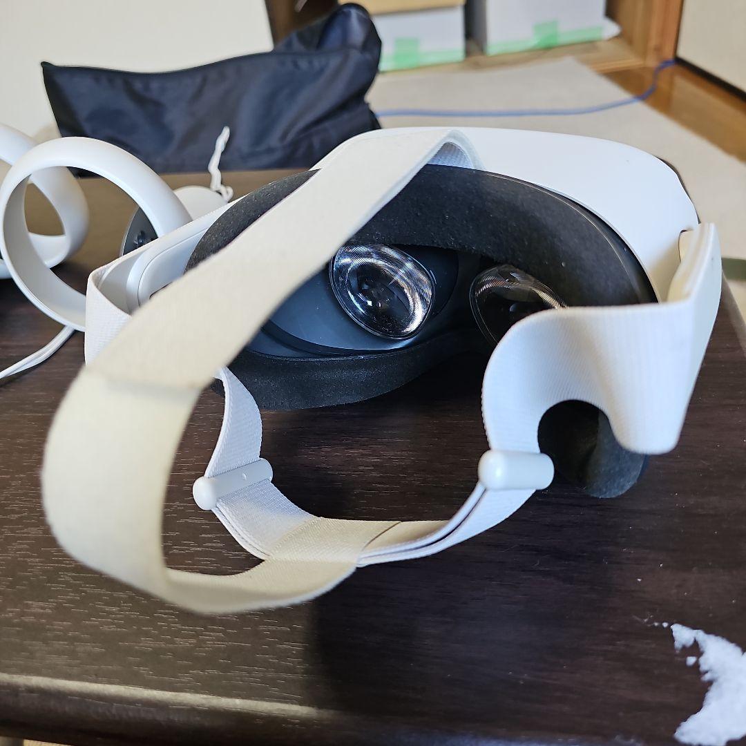 VRヘッドセット ホワイト コントローラー2個付き