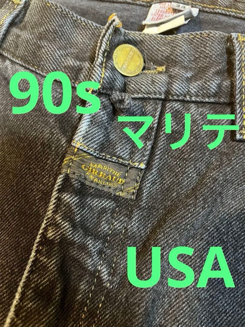 90s USA MARITE FRANCOIS GIRBAUD ブラックデニム