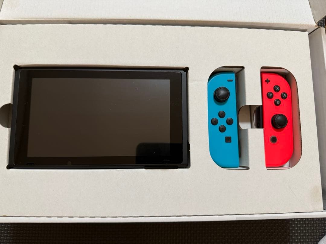 Nintendo Switch 本体 赤/青 箱あり SDカード256GB付き