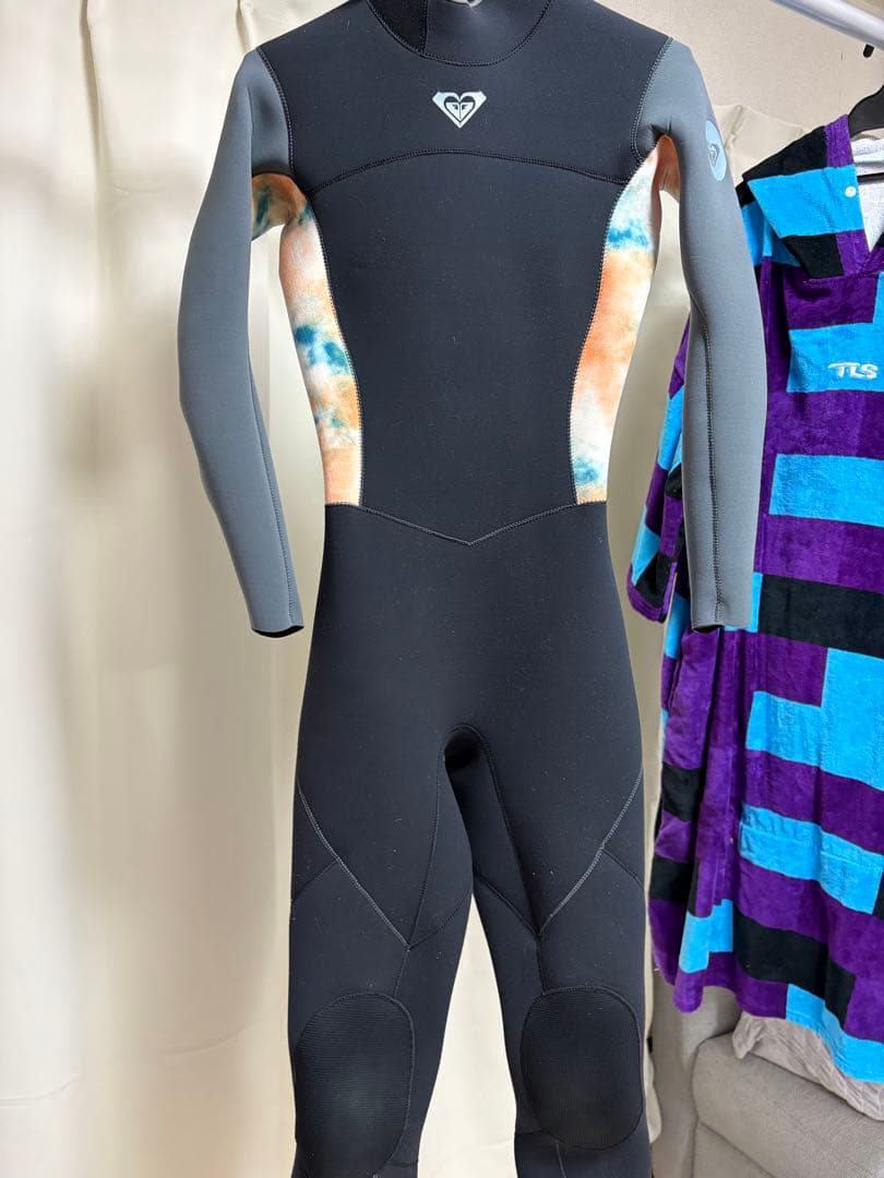 ROXY セミドライスーツ ブラック/オレンジ