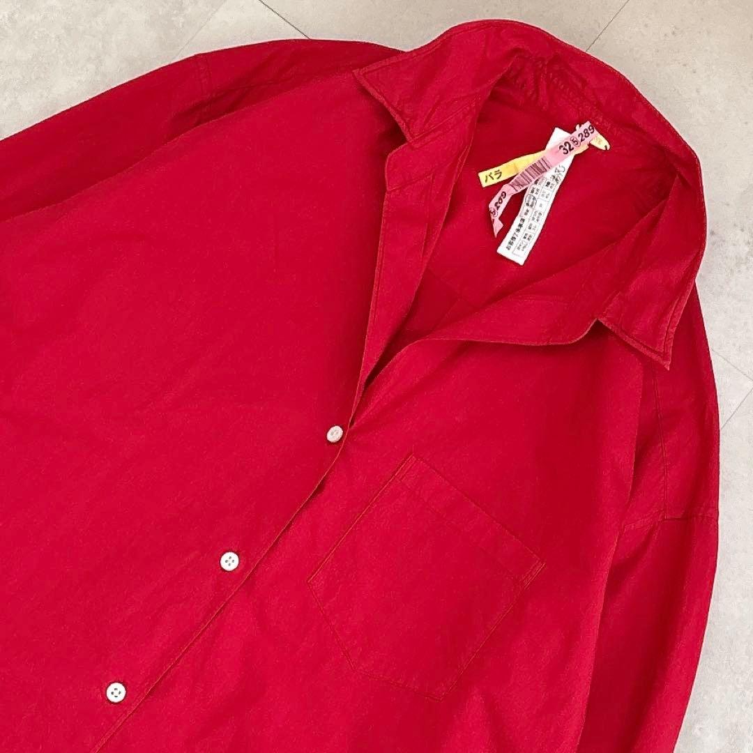 ミューズ ドゥーズィエムクラス コットンウォッシュシャツ スキッパー レッド