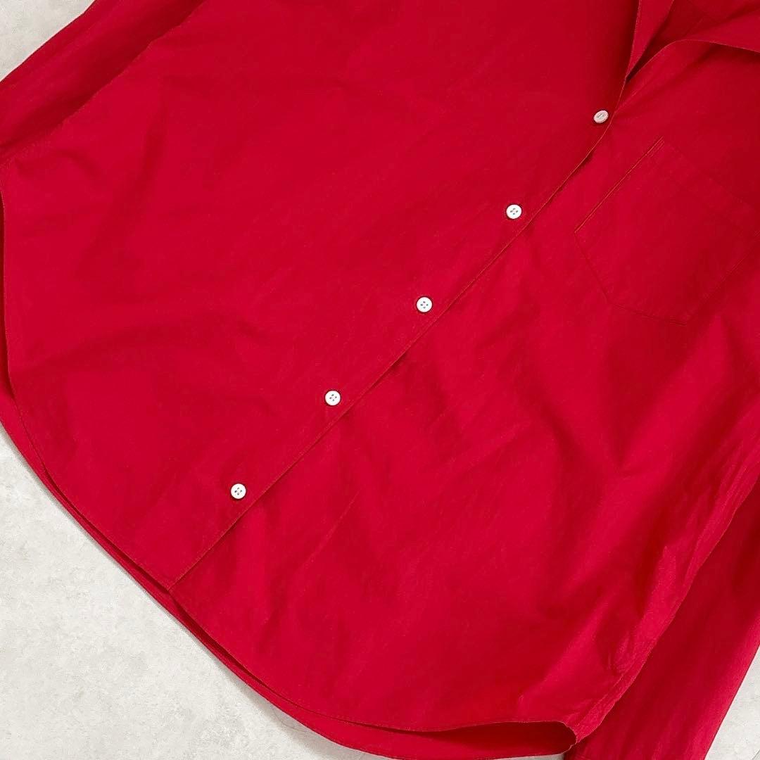 ミューズ ドゥーズィエムクラス コットンウォッシュシャツ スキッパー レッド