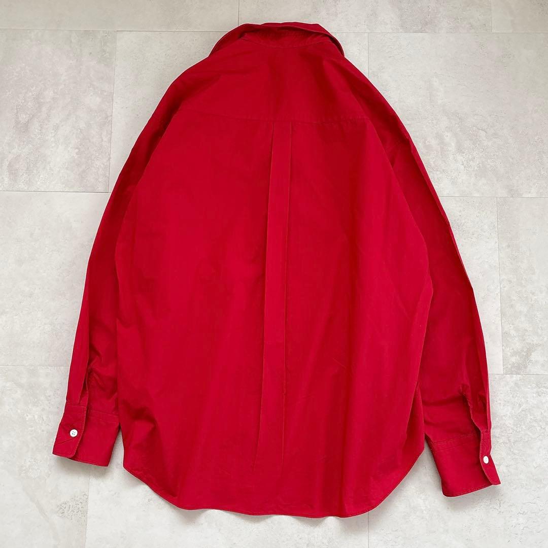 ミューズ ドゥーズィエムクラス コットンウォッシュシャツ スキッパー レッド