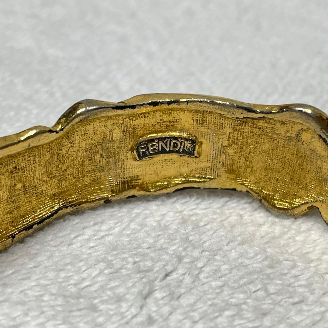 vintage old fendi フェンディ　バングル　ffロゴ クラウン