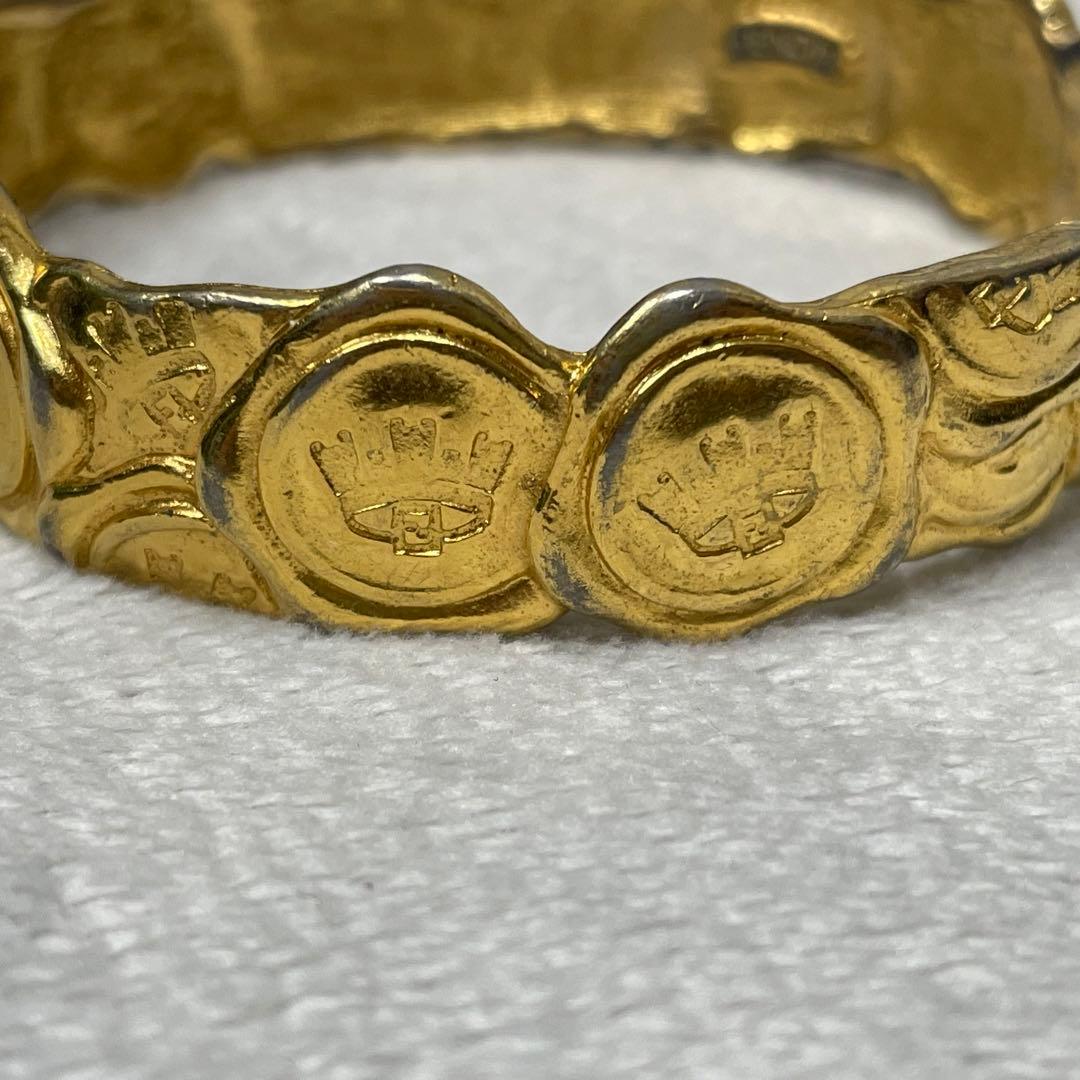 vintage old fendi フェンディ　バングル　ffロゴ クラウン