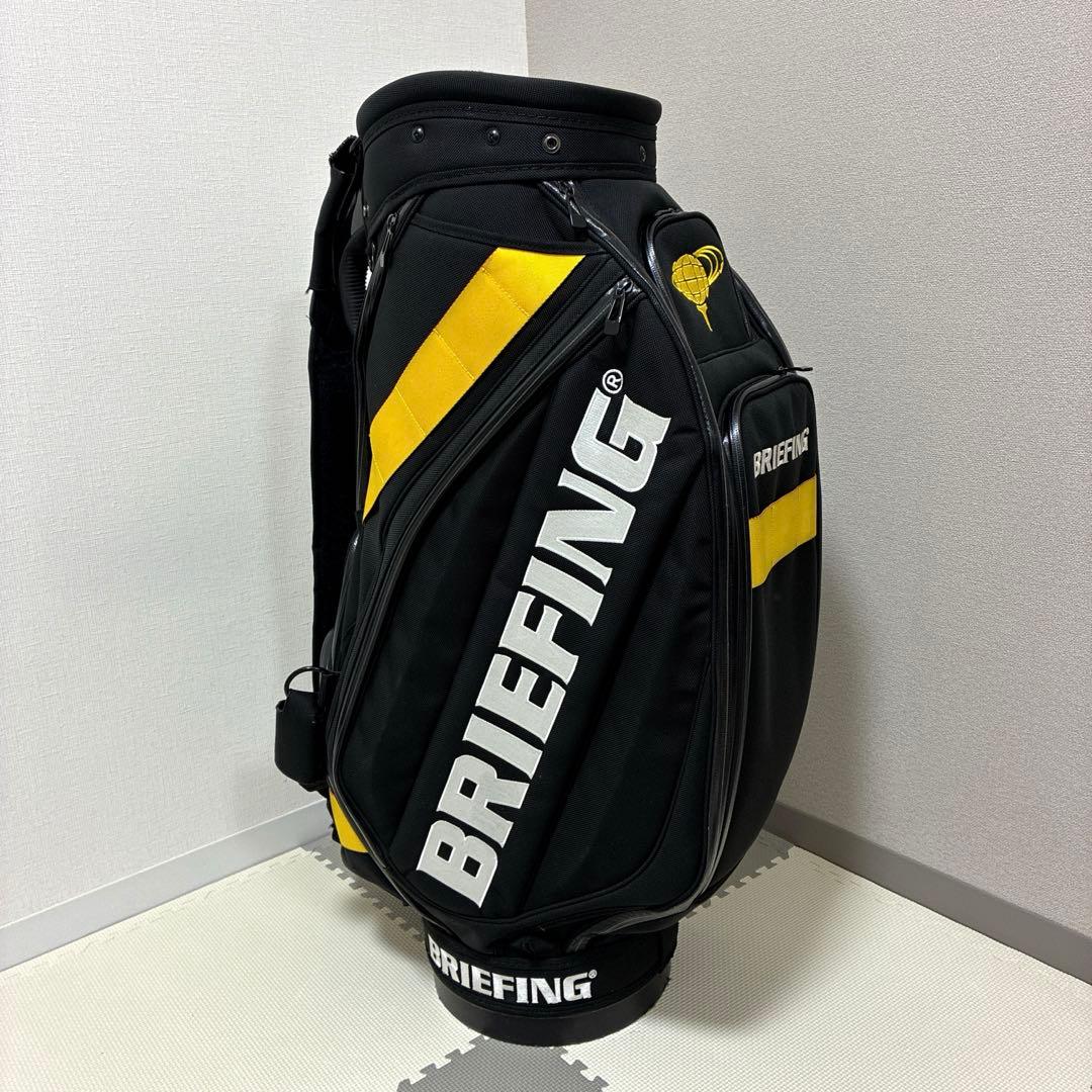 夜*番様 BRIEFING x BEAMSゴルフバッグ・キャディバッグ 黒/黄色