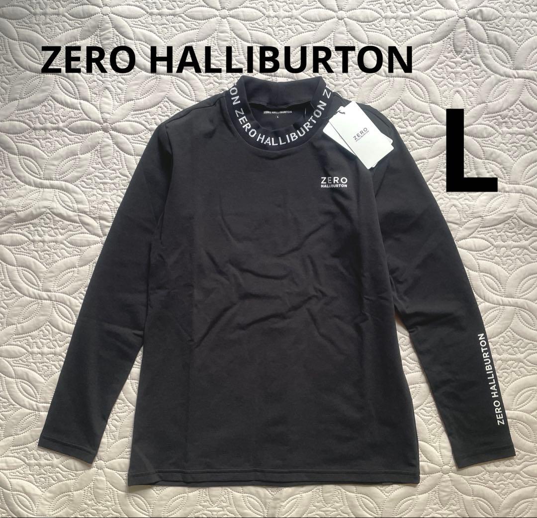 ZERO HALLIBURTON ゼロハリバートン長袖モックネックシャツ　黒　L