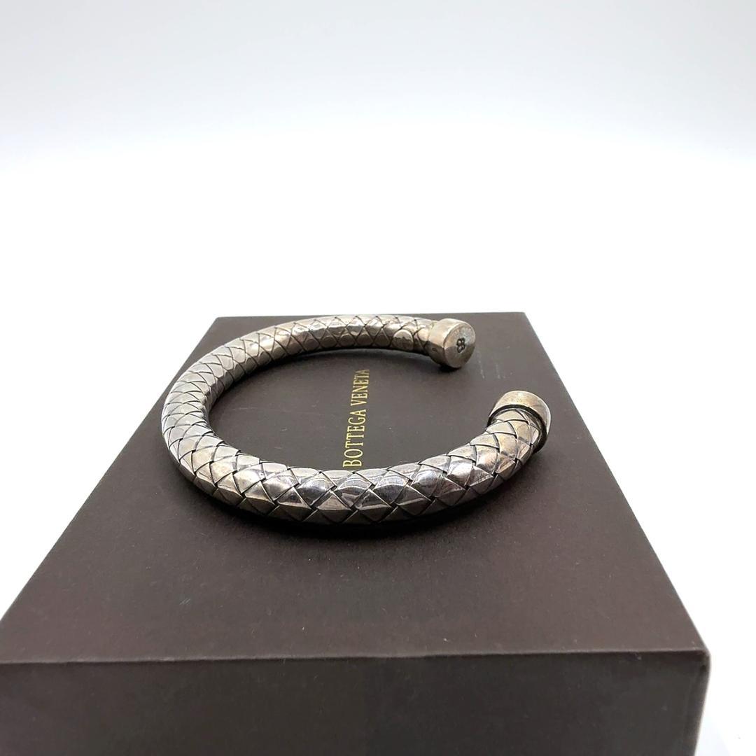 ◇ボッテガヴェネタ◇925/シルバー/イントレチャート/バングル/ブレスレット