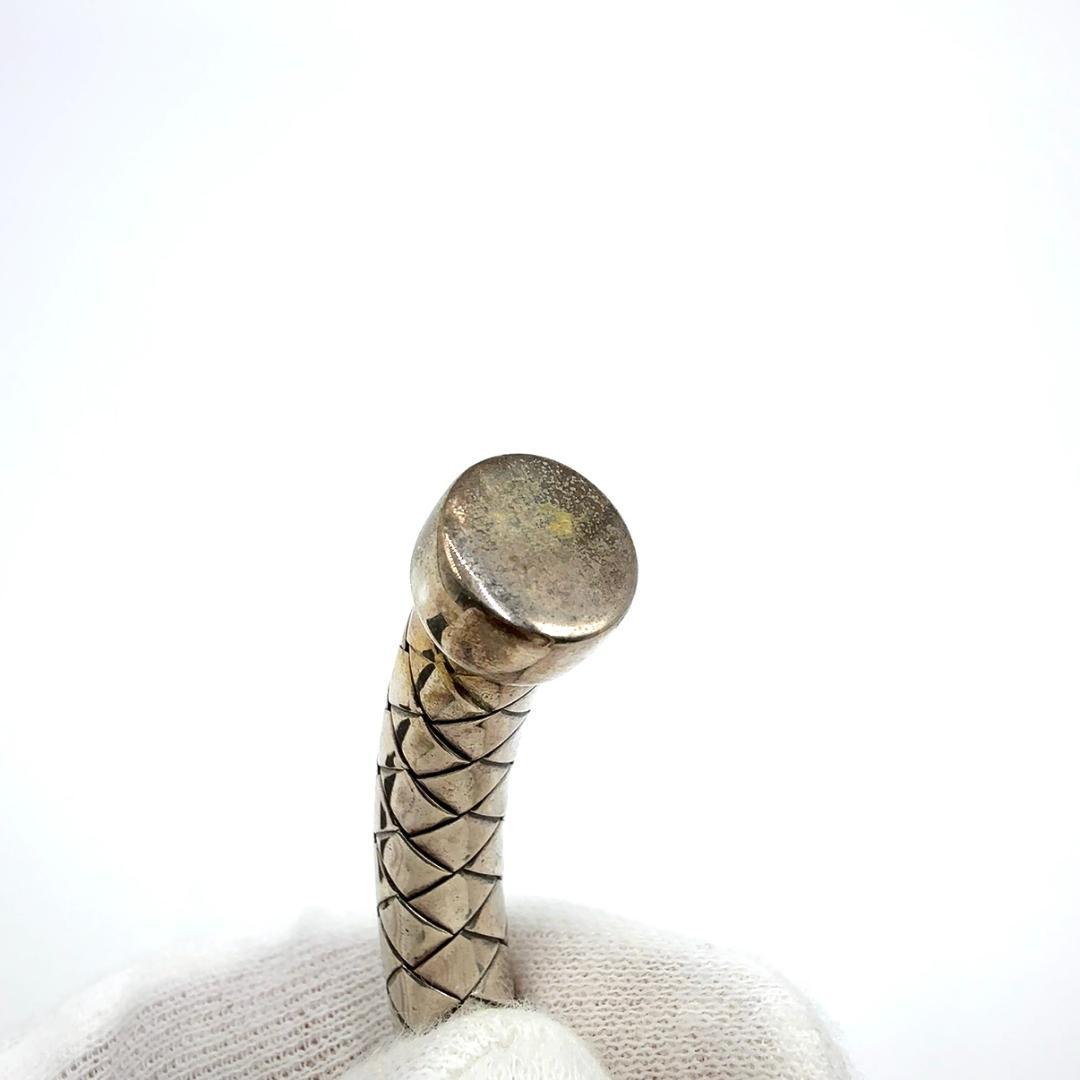 ◇ボッテガヴェネタ◇925/シルバー/イントレチャート/バングル/ブレスレット