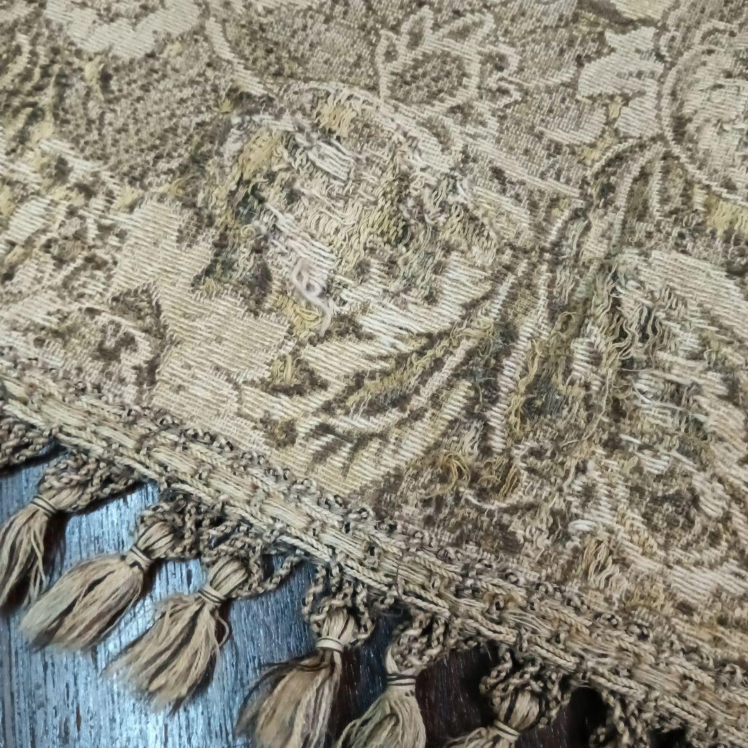 フランス　ヴィンテージ 花柄　ラグ カーペット ブロカント