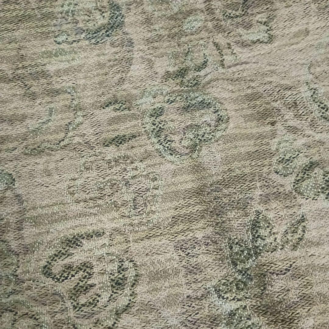 フランス　ヴィンテージ 花柄　ラグ カーペット ブロカント