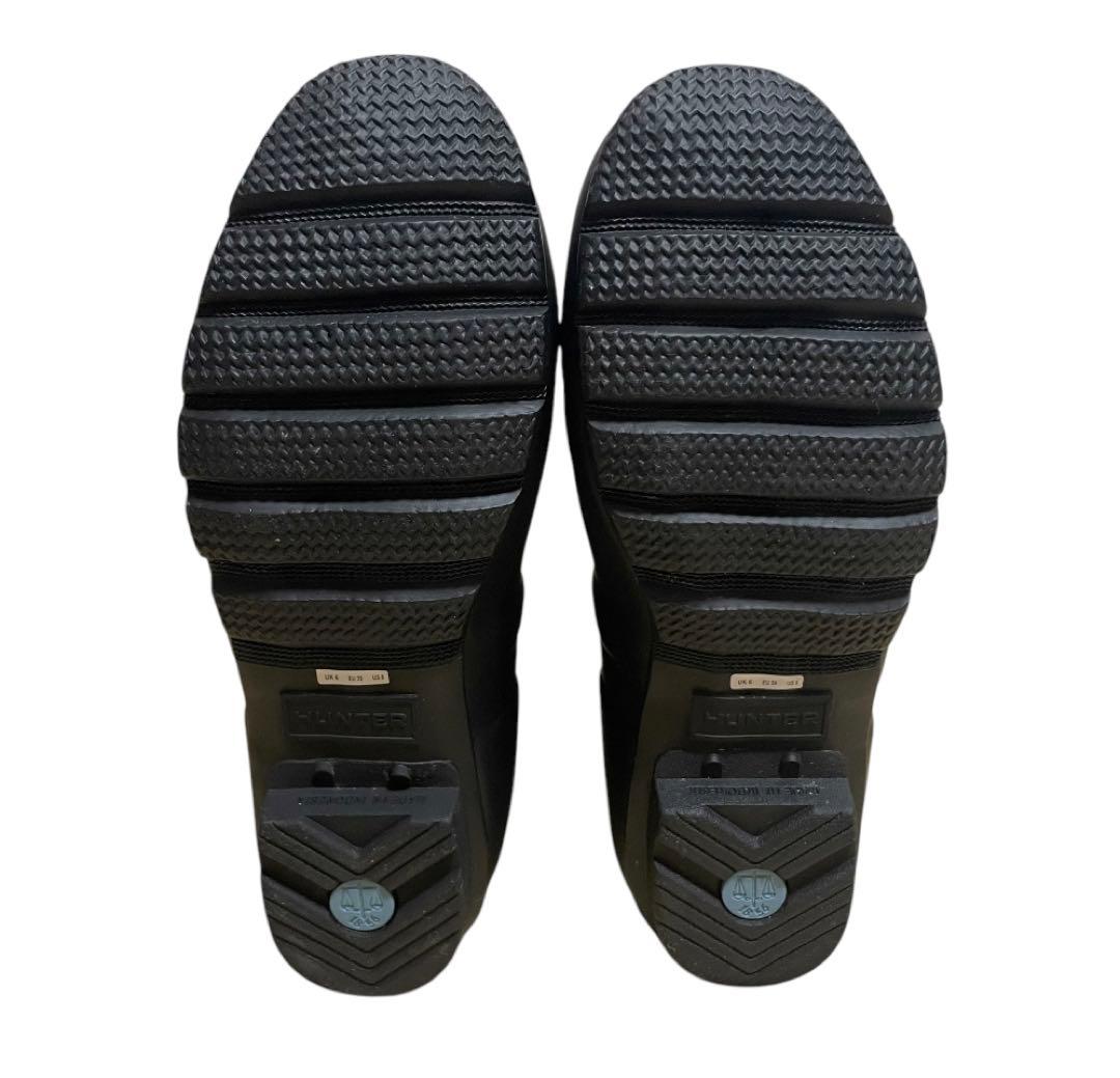 【未使用】HUNTER ショートレインブーツ　バックル付