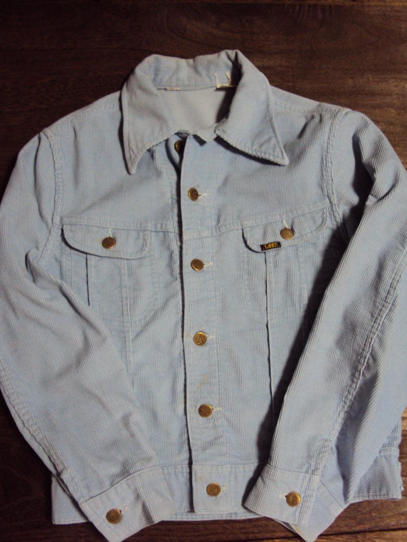 70S LEE アイスブルー コーデュロイ　S～M位　 JKT　薄い水色