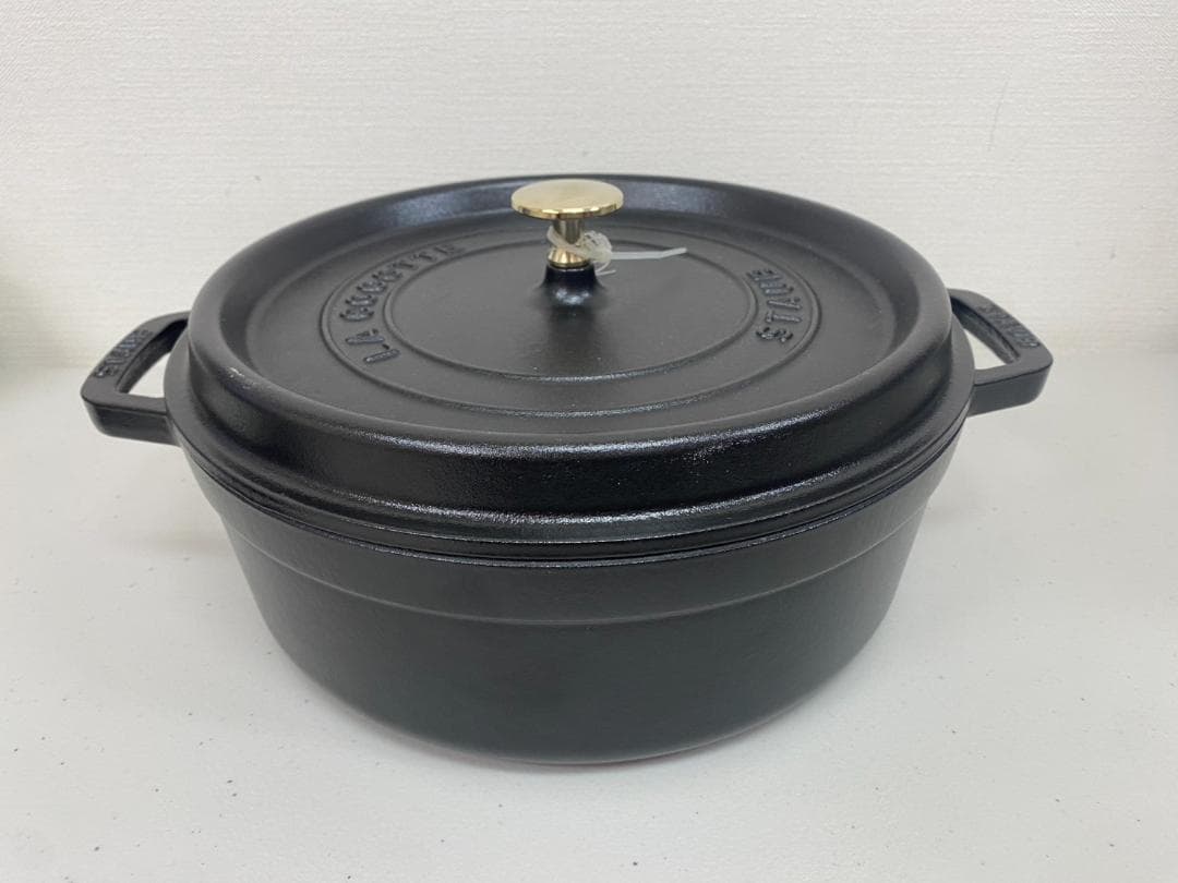 正規品 ストウブ シャロー ココット 26cm ブラック 鍋 調理器具 コストコ