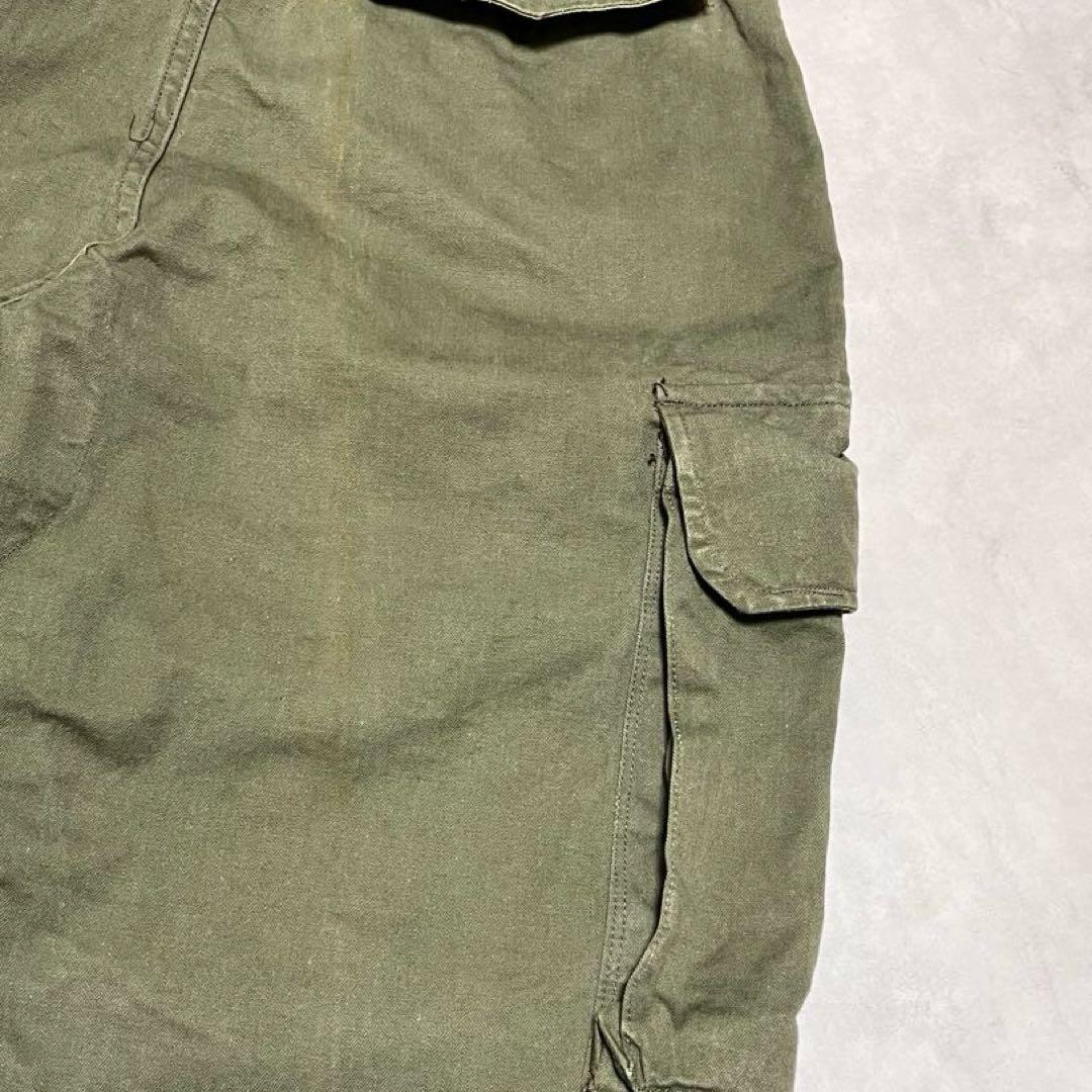 実物 M-47 後期 ヘリンボーン カーゴパンツ カーキ 23 フランス軍