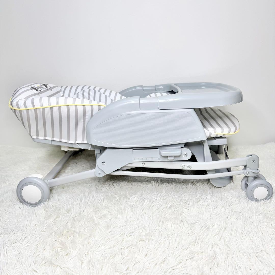 美品 Aprica ユラリズム ハイローチェア エレファントラブ 手動