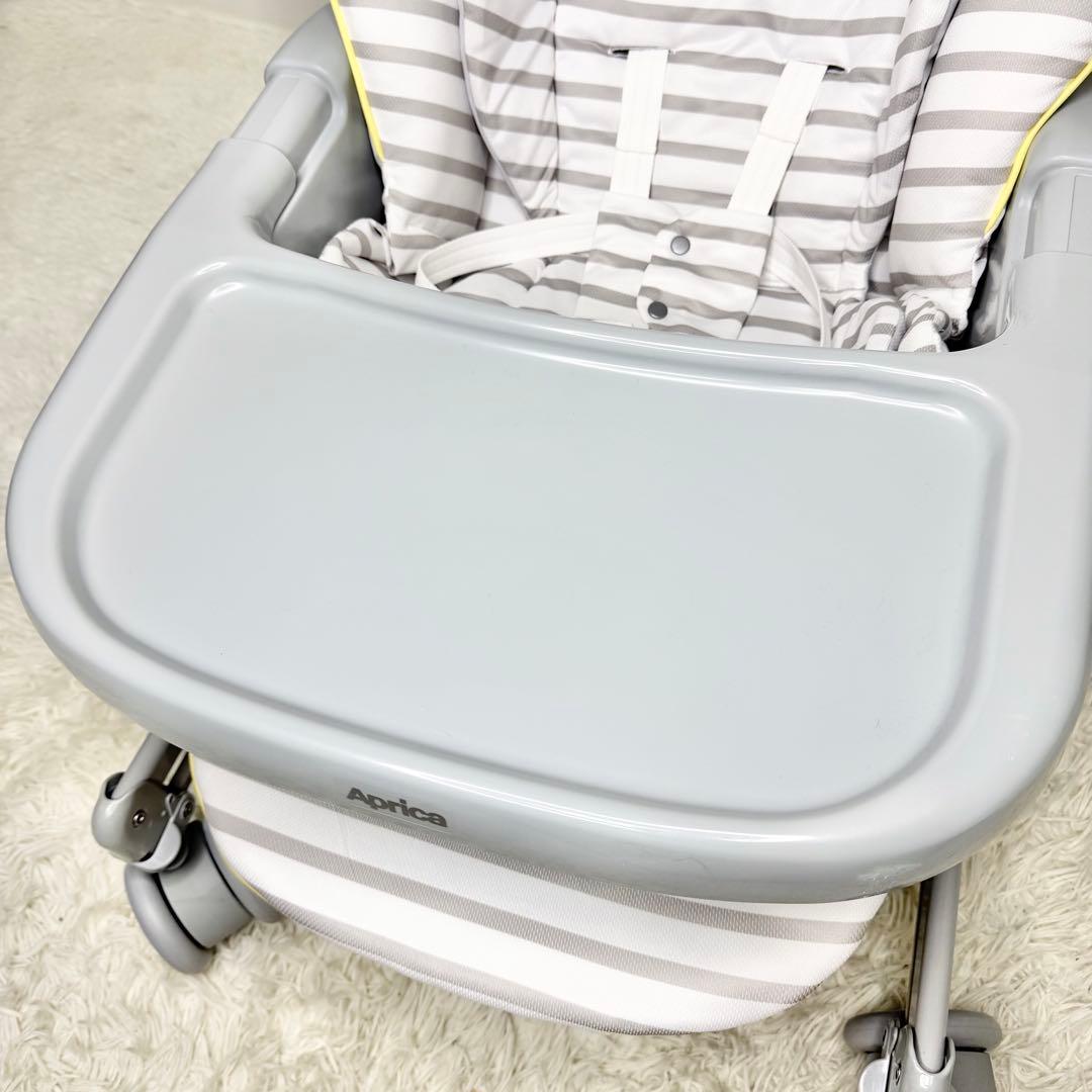 美品 Aprica ユラリズム ハイローチェア エレファントラブ 手動