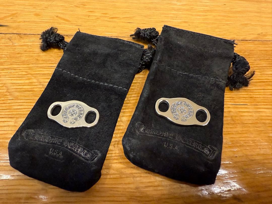 Chrome Hearts クロムハーツ シューレース シルバー 2個セットV1