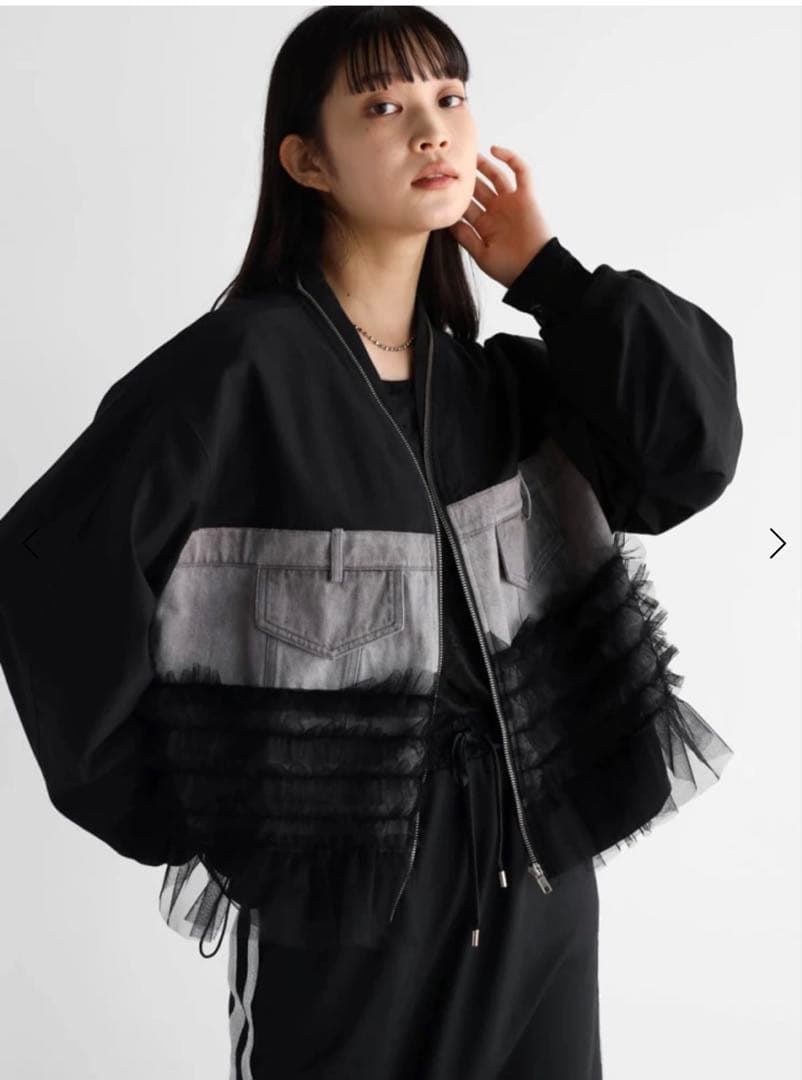 RADIATE デニム✕チュールドッキングブルゾン ヤマダヤ