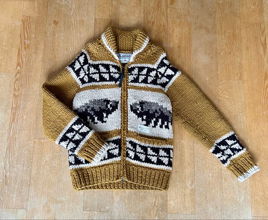 NEIGHBORHOOD × KANATA バッファロー柄 カウチンセーター