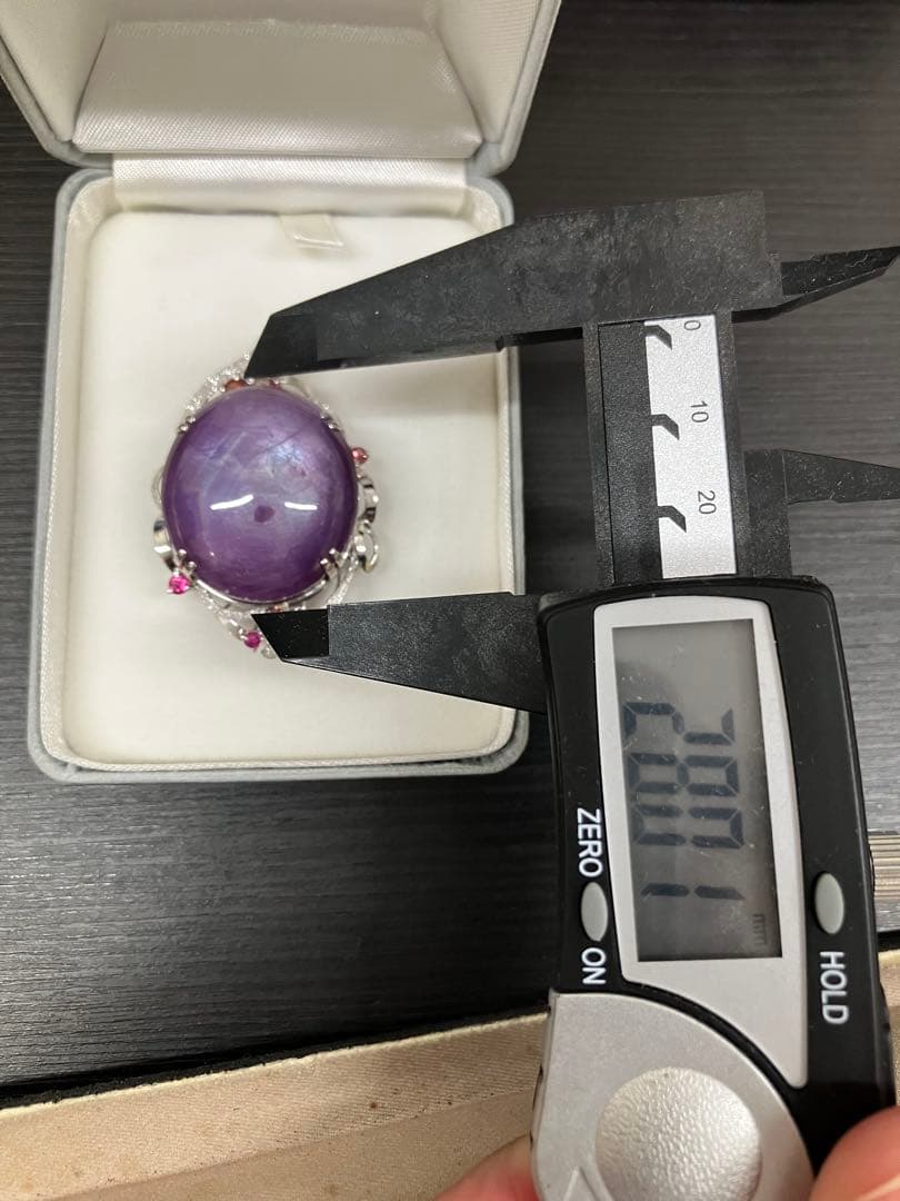 スターサファイア　プラチナ　ペンダント