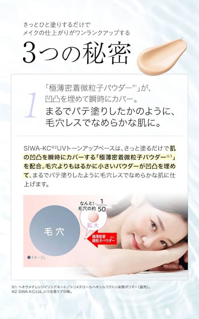 化粧下地 KC SIWA-KC UV TONE UP BASE 30g