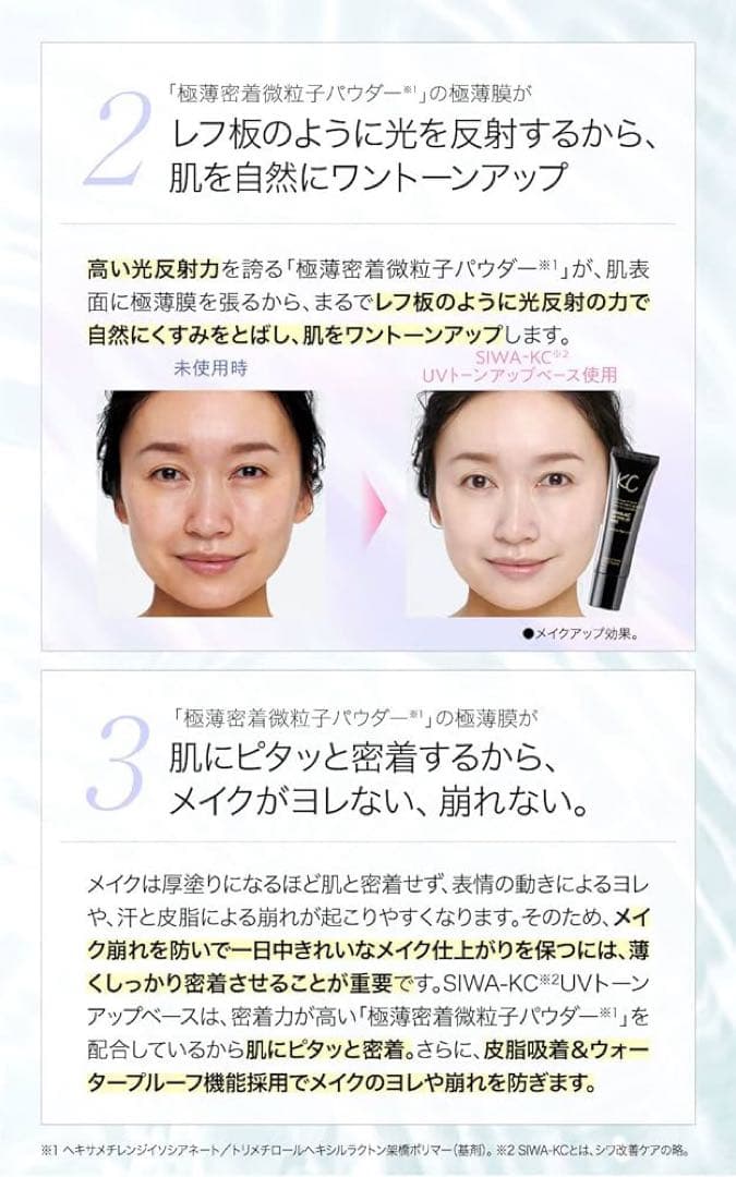 化粧下地 KC SIWA-KC UV TONE UP BASE 30g