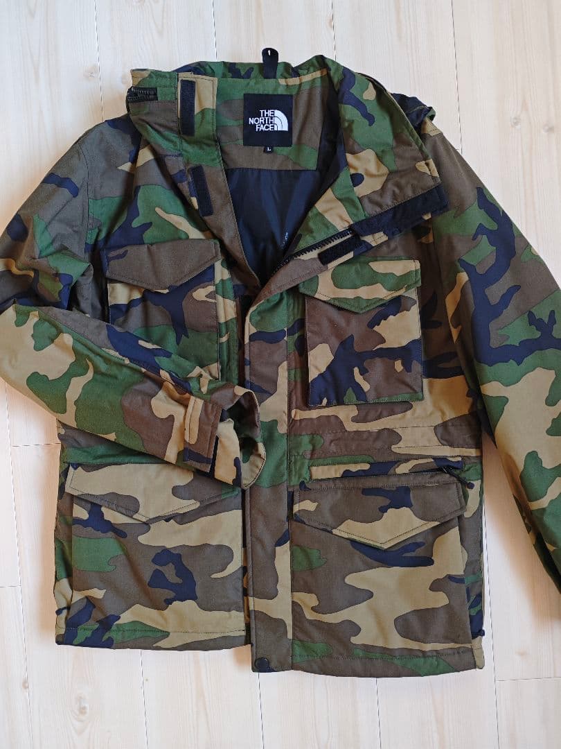 THENORTHFACE　迷彩　スキー ウェア　メンズ　Ｌ