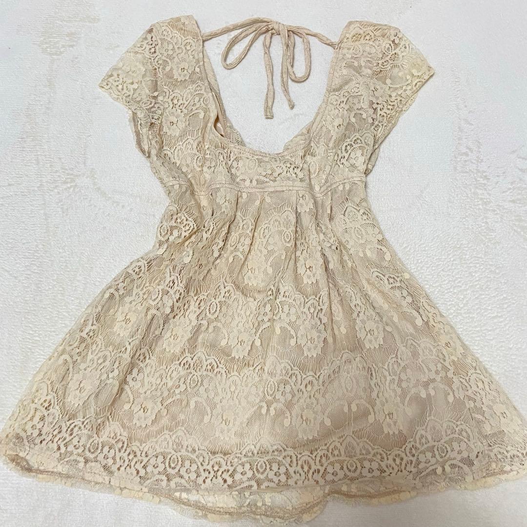 90s 00s 森ガール フェアリーコア 姫系 総レース チュニック fairy