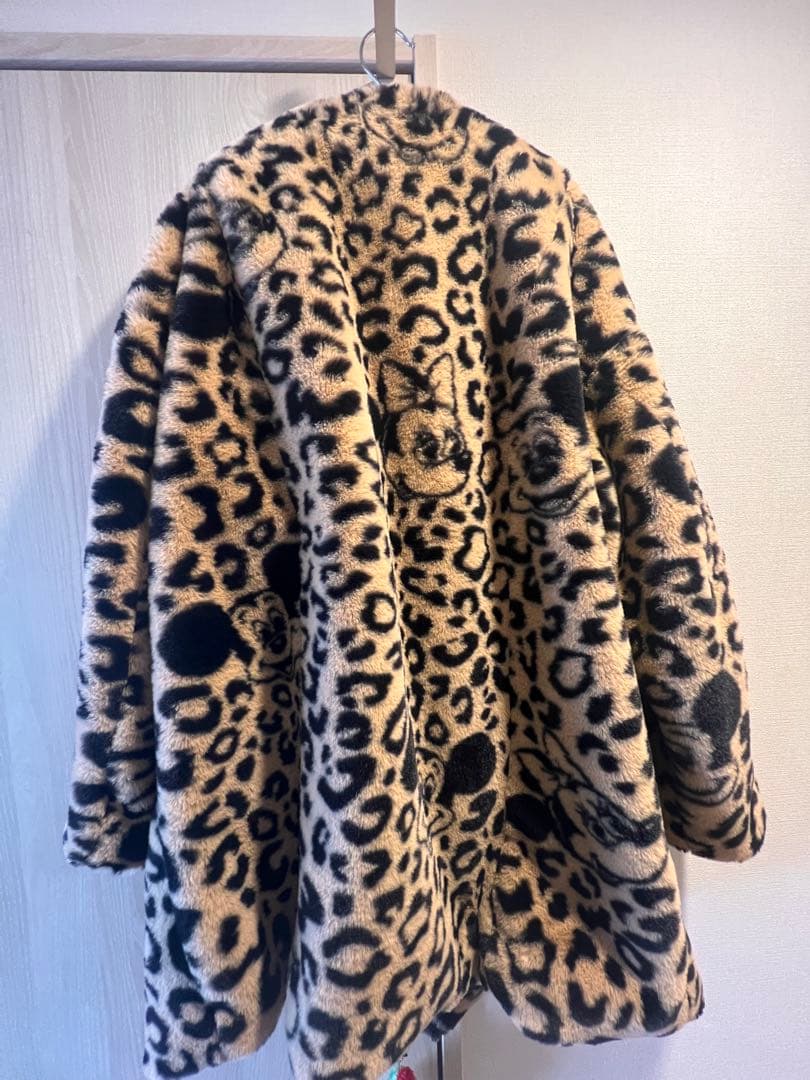 wcj ミッキー　ミニー　Disney レオパードデザインコート