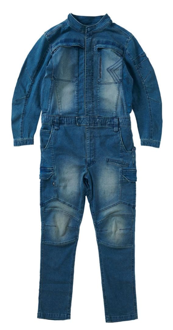 寅壱 デニム ツナギ メンズ 作業着 ストレッチ 新品 未使用 Lサイズ！